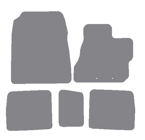Toyota iQ 2009-2015 Grey Premium Carpet Tailored Car Mats NV HITECH