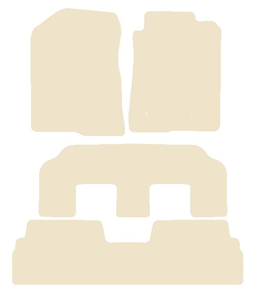 Toyota Verso (MPV) 2009-2013 Beige Luxury Velour Tailored Car Mats NV HITECH