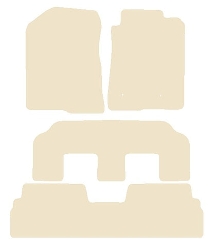 Toyota Verso (MPV) 2009-2013 Beige Luxury Velour Tailored Car Mats NV HITECH