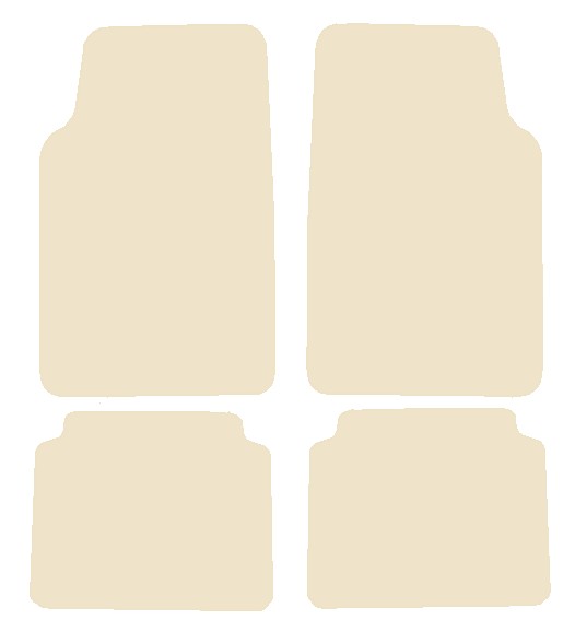 Toyota Starlet 1990-1996 Beige Luxury Velour Tailored Car Mats NV HITECH
