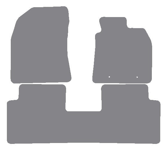 Toyota Avensis (Eyelets) 2009-2011 Grey Premium Carpet Tailored Car Mats NV HITECH