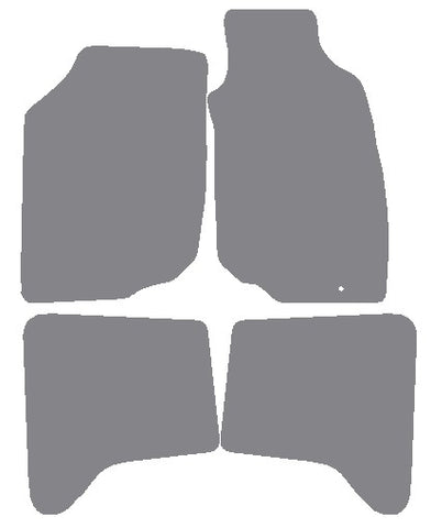 Toyota Hilux Doublecab 2005-2011 Grey Premium Carpet Tailored Car Mats NV HITECH