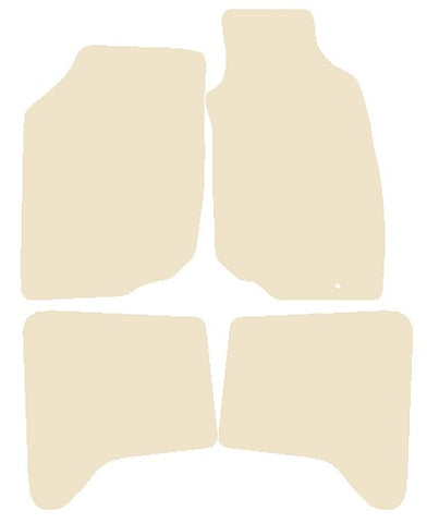 Toyota Hilux Doublecab 2005-2011 Beige Luxury Velour Tailored Car Mats NV HITECH