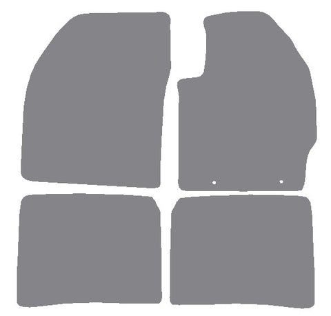 Toyota Prius 2009-2015 Grey Premium Carpet Tailored Car Mats NV HITECH