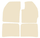 Toyota Prius 2009-2015 Beige Luxury Velour Tailored Car Mats NV HITECH