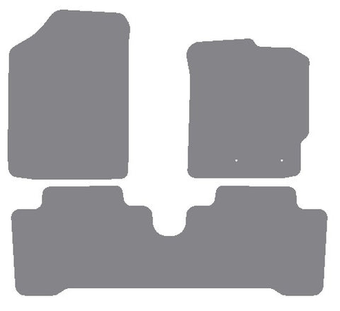 Toyota Yaris 2005-2011 Grey Premium Carpet Tailored Car Mats NV HITECH