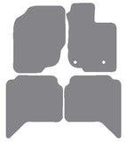 Toyota Hilux Doublecab 2012-2016 Grey Premium Carpet Tailored Car Mats NV HITECH