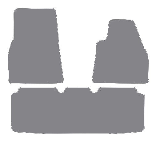 Tesla Model S 2012 onwards Grey Premium Carpet Tailored Car Mats NV HITECH