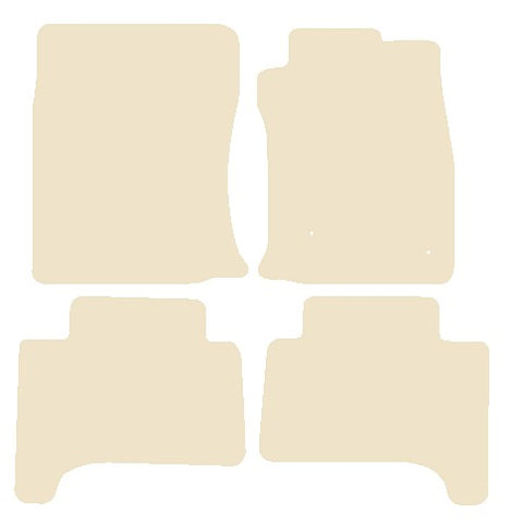 Toyota Land Cruiser 2003-2009 Beige Luxury Velour Tailored Car Mats NV HITECH