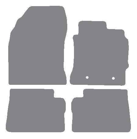 Toyota Auris 2013 onwards Grey Premium Carpet Tailored Car Mats NV HITECH