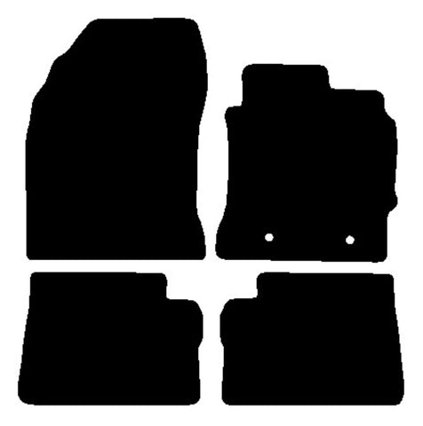 Toyota Auris 2013 onwards Black Luxury Velour Tailored Car Mats NV HITECH