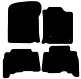 Toyota Landcruiser LC3 2010 onwards Black Luxury Velour Tailored Car Mats NV HITECH