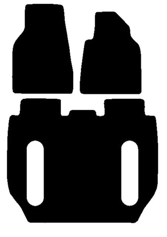 Tesla Model X 6 Seater 2015 onwards Black Luxury Velour Tailored Car Mats NV HITECH