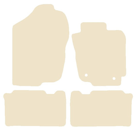 Toyota RAV-4 Hybrid (XA40) 2013-2016 Beige Luxury Velour Tailored Car Mats NV HITECH