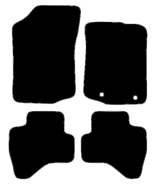 Toyota Aygo 2014-2022 Black Luxury Velour Tailored Car Mats NV HITECH