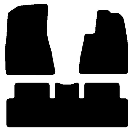 Tesla Model 3 2017-2021 Black Tailored Carpet Car Mats NV HITECH