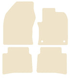 Toyota Prius 2015 onwards Beige Luxury Velour Tailored Car Mats NV HITECH