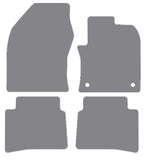 Toyota Prius 2015 onwards Grey Premium Carpet Tailored Car Mats NV HITECH