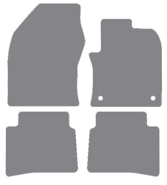 Toyota Prius 2015 onwards Grey Premium Carpet Tailored Car Mats NV HITECH
