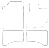 Toyota Yaris Hybrid 2011-2019 Tailored VS Rubber Car Mats