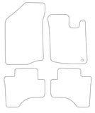 Toyota Aygo Tailored VS Rubber Car Mats 2005-2010 (One Clip)