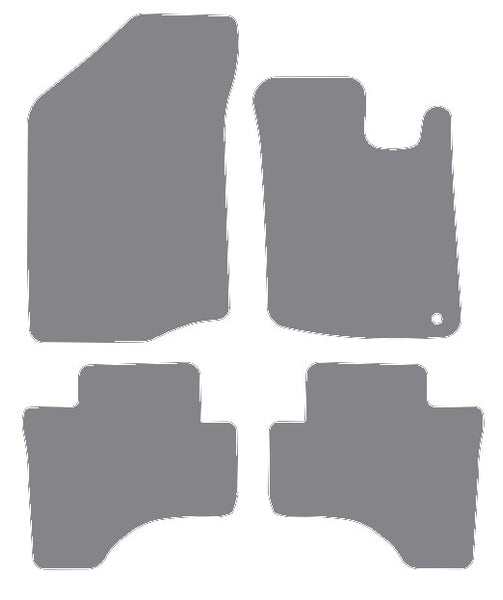 Toyota Aygo (One Fixing Driver) 2005-2014 Grey Premium Carpet Tailored Car Mats NV HITECH