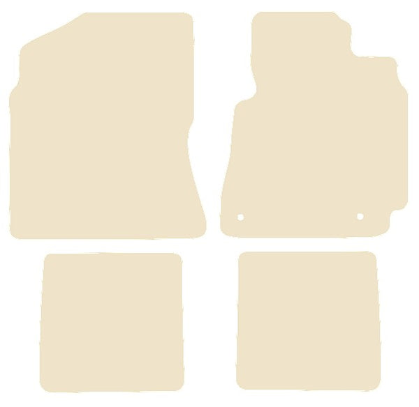 Toyota RAV-4 2nd Generation 2000-2005 Beige Luxury Velour Tailored Car Mats NV HITECH