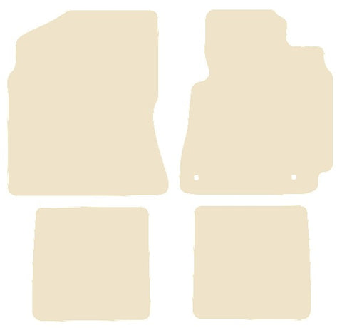 Toyota RAV-4 2nd Generation 2000-2005 Beige Luxury Velour Tailored Car Mats NV HITECH