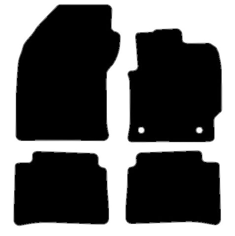 Toyota Corolla Saloon & Touring 2018 onwards Black Premium Carpet Tailored Car Mats NV HITECH