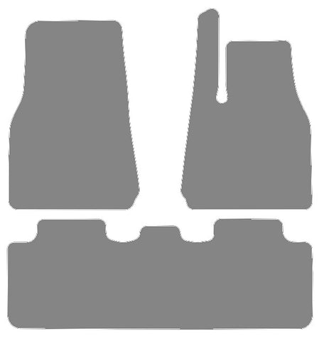 Tesla Model Y 2022 onwards Grey Tailored Carpet Car Mats NV HITECH
