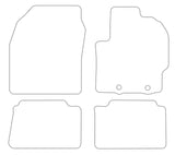 Toyota Yaris Incl Hybrid 2020 onwards Tailored VS TPE Rubber Car Mats