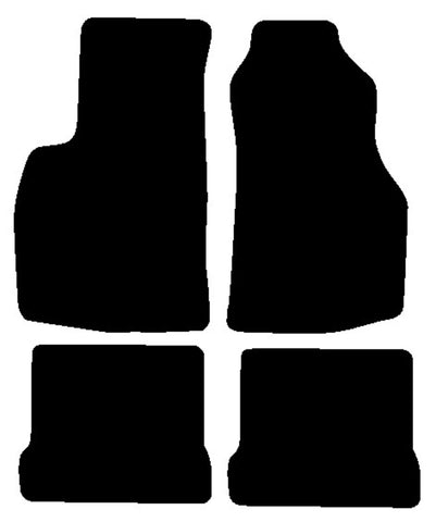 Volkswagen VW  Golf Mk1 Cabriolet 1975-1993 Black Luxury Velour Tailored Car Mats NV HITECH