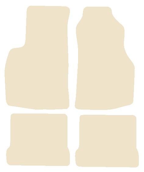Volkswagen VW  Golf Mk1 Cabriolet 1975-1993 Beige Luxury Velour Tailored Car Mats NV HITECH