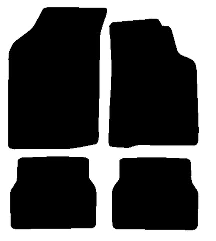 Volkswagen VW  Golf Mk2 1983-1992 Black Luxury Velour Tailored Car Mats NV HITECH