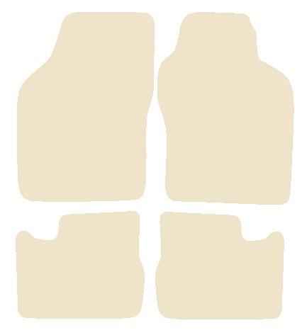 Vauxhall Cavalier 3 1988-1996 Beige Luxury Velour Tailored Car Mats NV HITECH