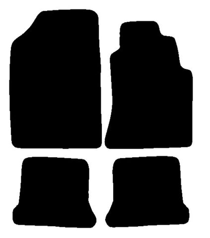 VW Corrado 1988-1995 Black Luxury Velour Tailored Car Mats NV HITECH