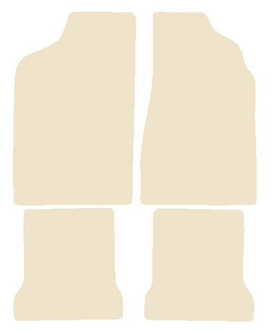 VW Passat Manual 1980-1987 Beige Luxury Velour Tailored Car Mats NV HITECH