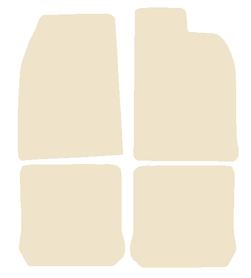 VW Beetle Classic 1950-2003 Beige Luxury Velour Tailored Car Mats NV HITECH