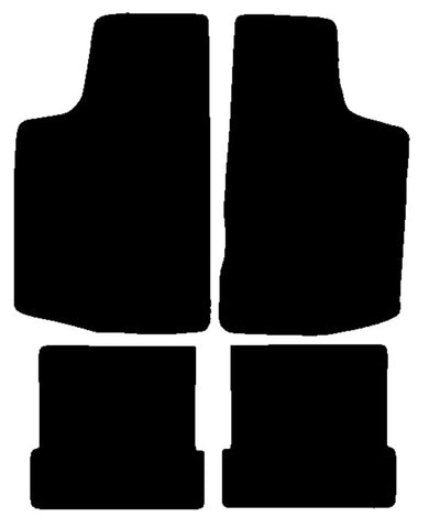 Volkswagen VW  Golf Mk1 1974-1983 Black Luxury Velour Tailored Car Mats NV HITECH