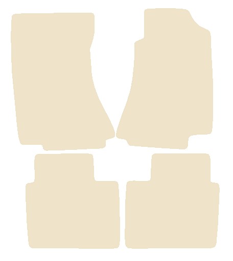 Vauxhall Omega 1994-2005 Beige Luxury Velour Tailored Car Mats NV HITECH