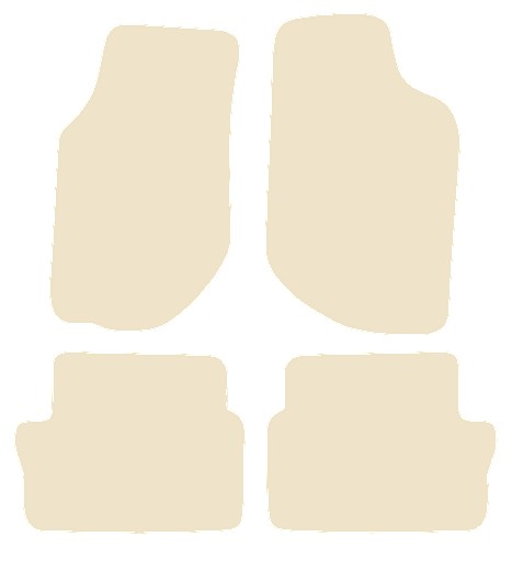 Volvo 940/960 Manual 1990-1999 Beige Luxury Velour Tailored Car Mats NV HITECH