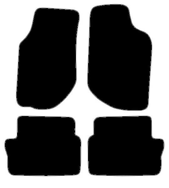 Volvo 940/960 Manual 1990-1999 Black Luxury Velour Tailored Car Mats NV HITECH