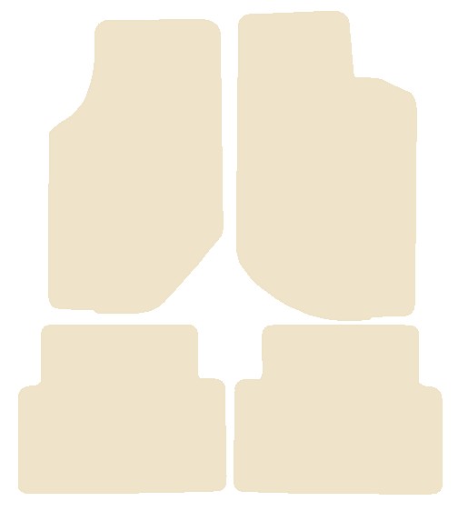 Volvo 740 Man 1982-1991 Beige Luxury Velour Tailored Car Mats NV HITECH
