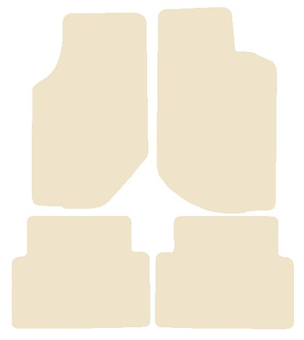 Volvo 740 Man 1982-1991 Beige Luxury Velour Tailored Car Mats NV HITECH