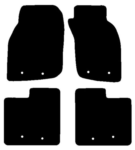 Volvo S40 & V40 1995-1999 Black Premium Carpet Tailored Car Mats NV HITECH