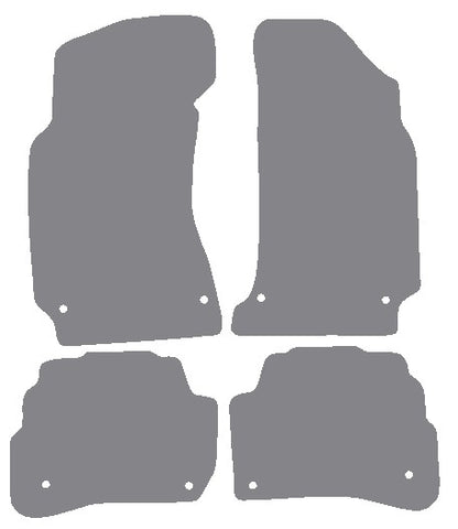 VW Passat Stud Fixing 2000-2005 Grey Premium Carpet Tailored Car Mats NV HITECH