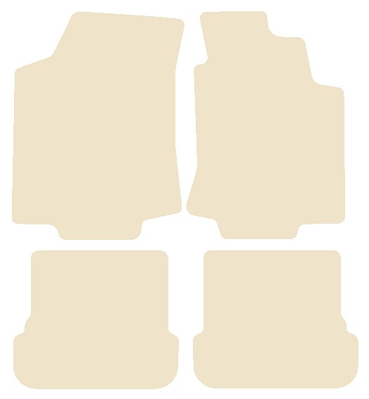 Volkswagen VW  Golf Mk4 Cabriolet 1997-2004 Beige Luxury Velour Tailored Car Mats NV HITECH
