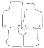 VW Lupo (Oval Fixings) 1998-2005 Tailored VS Rubber Car Mats