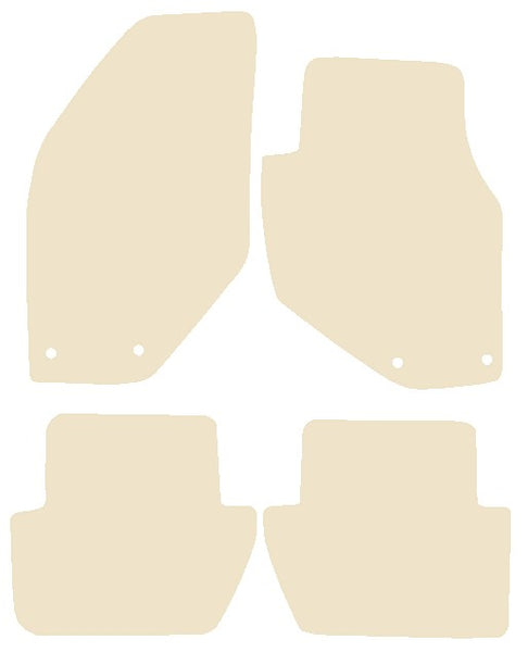 Volvo S70  &  V70 1996-2000 Beige Luxury Velour Tailored Car Mats NV HITECH