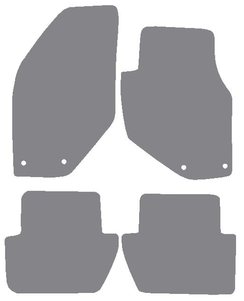 Volvo S70 & V70 1996-2000 Grey Premium Carpet Tailored Car Mats NV HITECH
